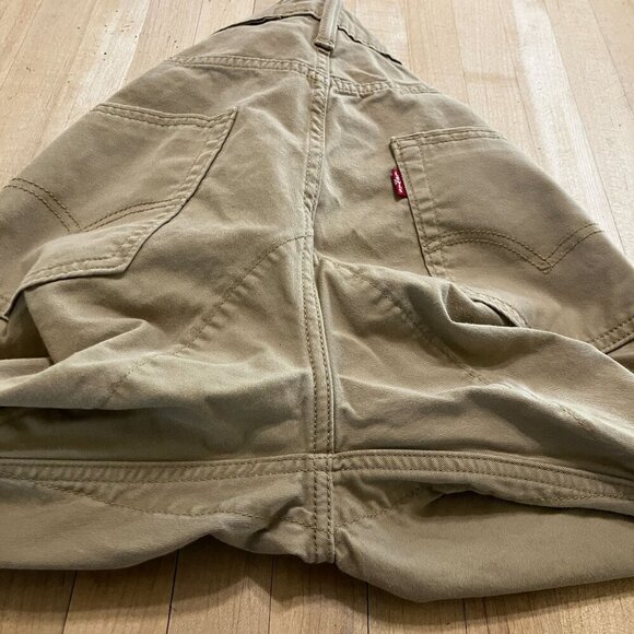 LEVI'S 511 Mens Commuter Slim Fit Denim Cycling Jeans Size 31x32 Beige Tan RARE - Picture 6 of 12